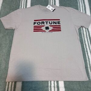 Black Clover 🍀 Live Lucky XXL Gray T-Shirt with Red and Black Design